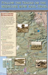 Map of Wyoming's Medicine Bow Rail-Trail