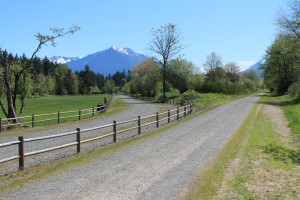 Cascade view from Snoqualmie Valley Regional Trail