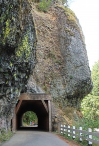 Tunnel on Columbia Gorge Highway bicycle trail