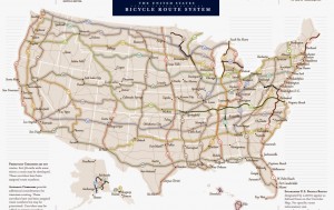 US Bicycle Route System corridors 