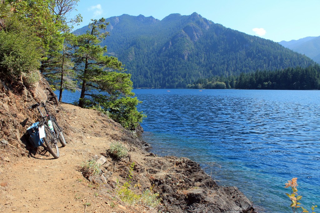 Spruce Railroad Trail on Lake Crescent in Olympic National Park