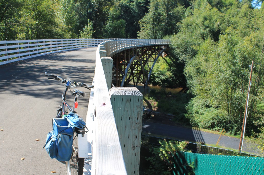 View from "trail to nowhere" bridge on Foothills Trail