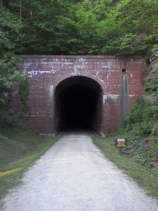 One of the many tunnels on the North Bend Trail in  West Virginia.