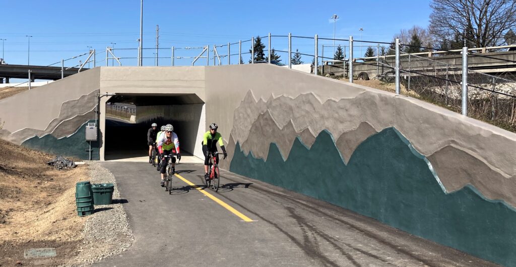 Mountains to Sound bike bridge completed in Bellevue